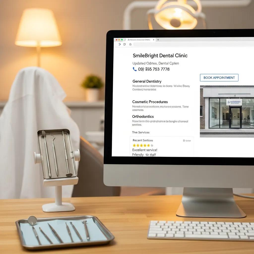 Optimized Google Business Profile for a dental clinic